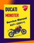 DUCATI MONSTER 937+ 2021+ Full Manual Set – Repair & Maintenance Manual and Spare Parts Catalog and User Handbook
