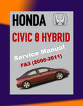 HONDA CIVIC 8 HYBRID FA3 2006-2011 Full Manual Set – Repair & Maintenance Manual
