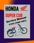 HONDA SUPER CUB C100 1958-1967 Full Manual Set – Repair & Maintenance Manual and Spare Parts Catalog and User Handbook