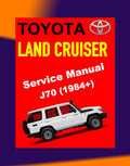 TOYOTA LAND CRUISER J70 1984+ Full Manual Set – FACTORY WORKSHOP SERVICE MANUAL