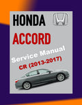 HONDA ACCORD 9 CR 2013-2017 Full Manual Set – Repair & Maintenance Manual