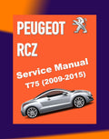 PEUGEOT RCZ 2009-2015 Full Manual Set – Repair & Maintenance Manual