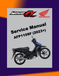HONDA WAVE ALPHA 110 AFP1100SF 2023+ Full Manual Set – Repair & Maintenance Manual and Spare Parts Catalog andUser Handbook