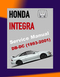 HONDA INTEGRA ACURA DB DC 1993-2001 Full Manual Set – Repair & Maintenance Manual and SUPPLEMENT TYPE R