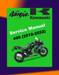 KAWASAKI NINJA 400 2018-2022 Full Manual Set – Repair & Maintenance Manual and Spare Parts Catalog andUser Handbook
