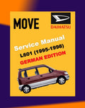 DAIHATSU MOVE L601 GERMAN LANGUAGE EDITION 1995-1998 Full Manual Set – Repair & Maintenance Manual