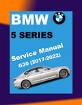 BMW 5 SERIES G30 530e 2017-2022 Full Manual Set – Repair & Maintenance Manual