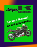 KAWASAKI ZX10R NINJA 2004-2024 Full Manual Set – Repair & Maintenance Manual and Spare Parts Catalog and User Handbook