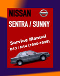 NISSAN SENTRA / SUNNY B13/N14 1990-1995 Full Manual Set – Repair & Maintenance Manual