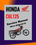 HONDA CGL125 WH-A 2006-2015 Full Manual Set – Repair & Maintenance Manual and Spare Parts Catalog