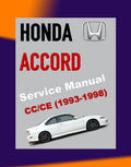 HONDA ACCORD 5 CC/CE 1993-1998 Full Manual Set – Repair & Maintenance Manual