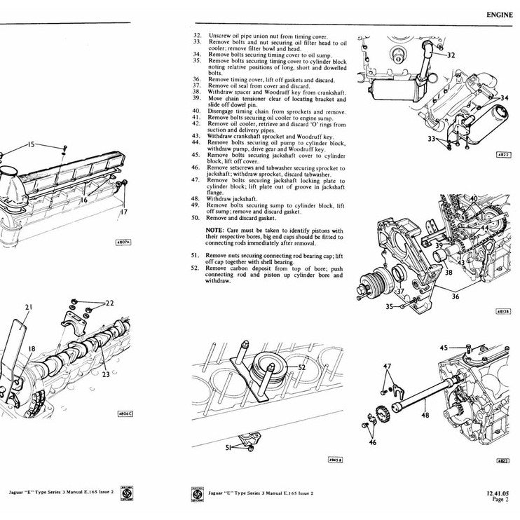 JAGUAR E-TYPE V12 1961-1975 Full Manual Set – FACTORY WORKSHOP REPAIR SERVICE MANUAL
