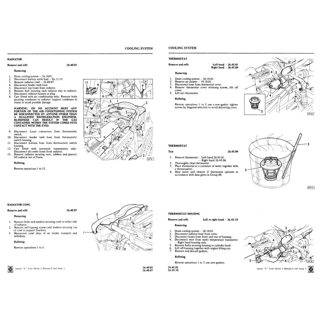 JAGUAR E-TYPE V12 1961-1975 Full Manual Set – FACTORY WORKSHOP REPAIR SERVICE MANUAL