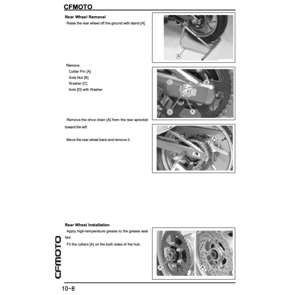 CFMOTO 400NK CF400-A 2017-2022 Full Manual Set – Repair & Maintenance Manual and Spare Parts Catalog and User Handbook