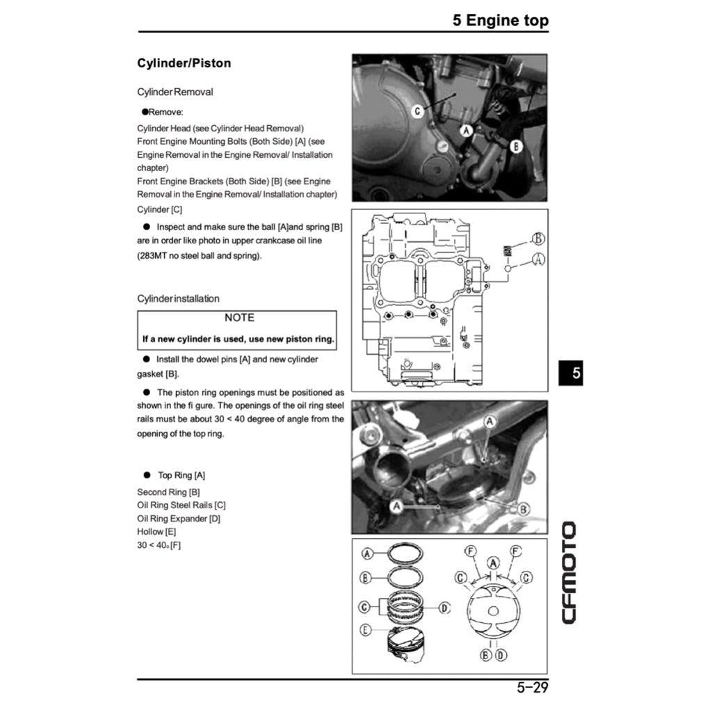 CFMOTO 400NK CF400-A 2017-2022 Full Manual Set – Repair & Maintenance Manual and Spare Parts Catalog and User Handbook