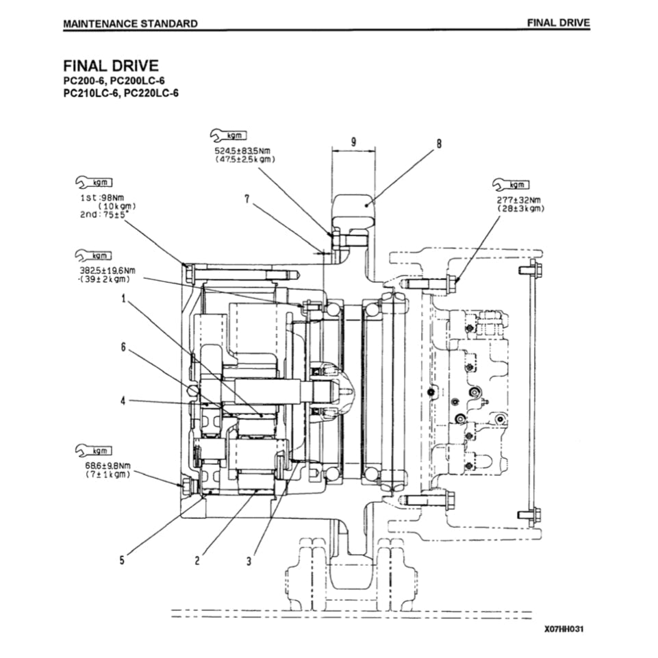 KOMATSU PC300LC-6-7-8 / PC350LC-6-7-8 EXCAVATOR Workshop Repair Manual