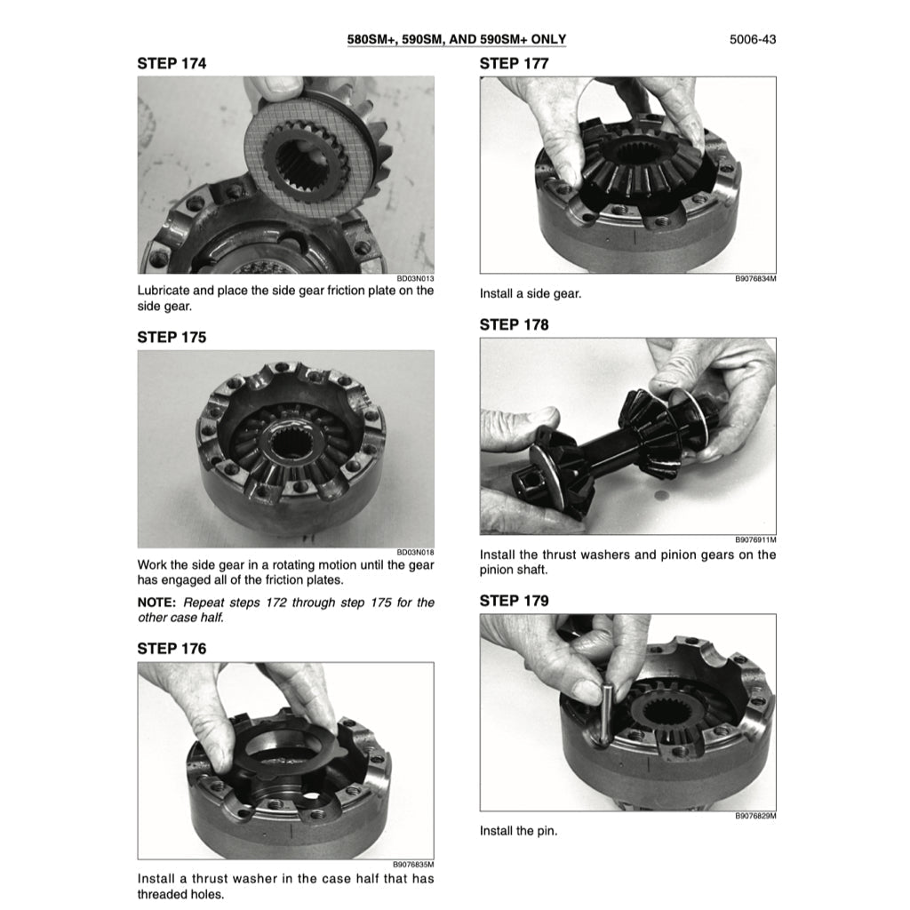 CASE 580SM(and) 590SM(and) LOADER BACKOE Workshop Repair Manualand Parts Book