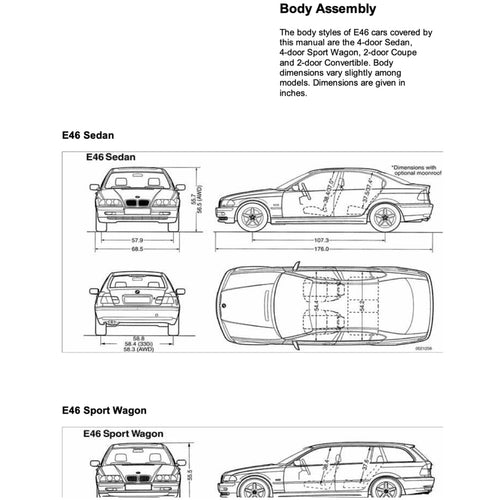 BMW 3 SERIES E46 1998-2006 Full Manual Set – WORKSHOP Repair & Maintenance Manual