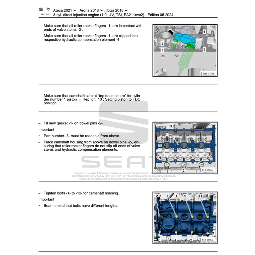 SEAT LEON 5F 2012-2020 Full Manual Set – Repair & Maintenance Manual