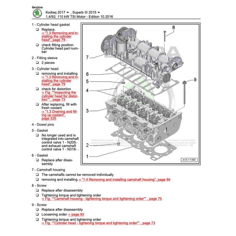 SKODA KODIAQ NS7 2017+ Full Manual Set – Repair & Maintenance Manual