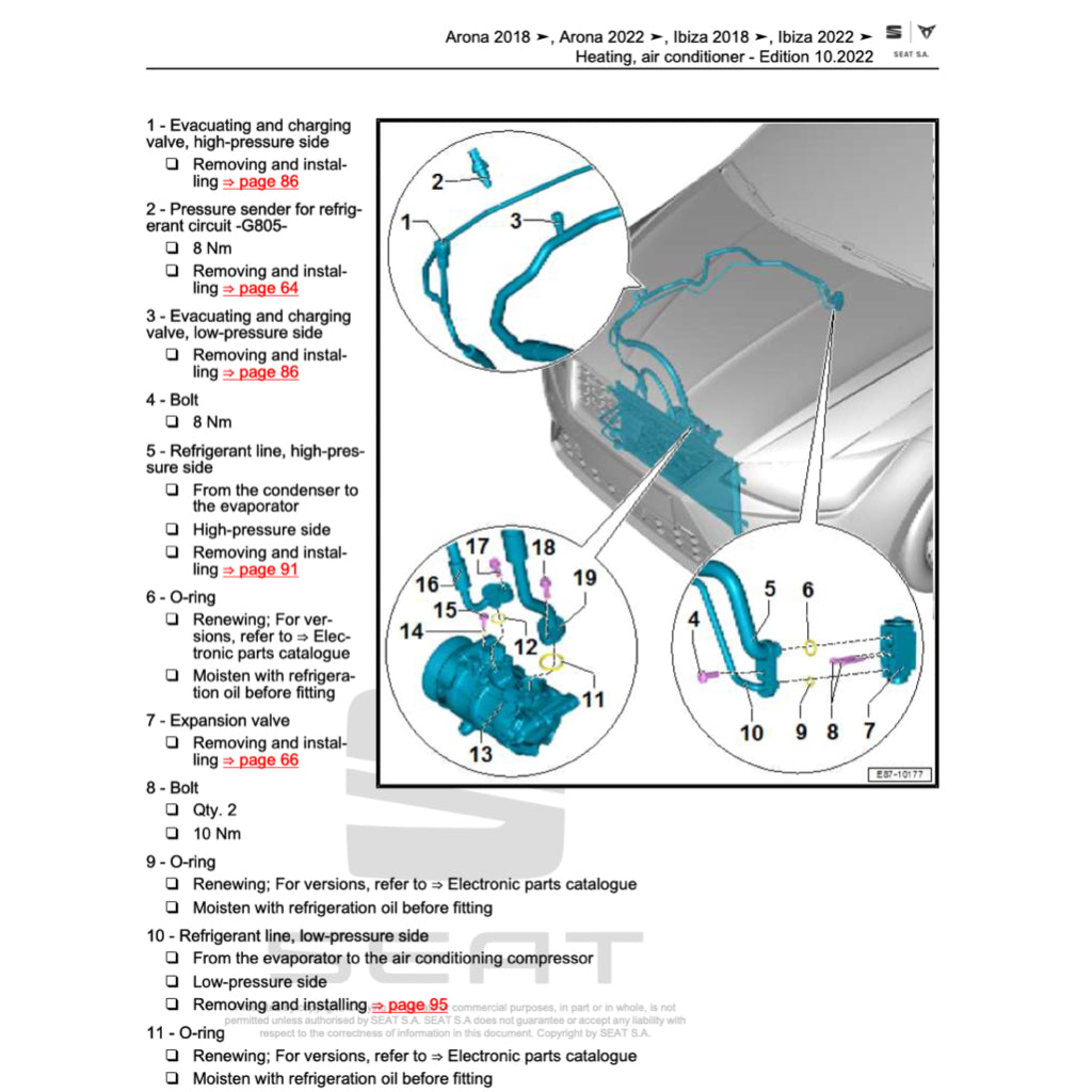 SEAT ARONA KJ7 2017+ Full Manual Set – Repair & Maintenance Manual