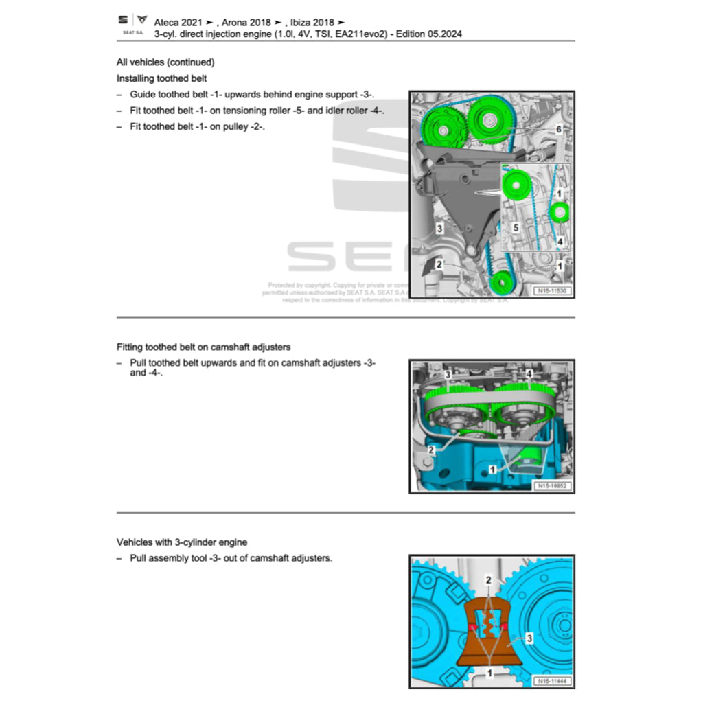 SEAT ARONA KJ7 2017+ Full Manual Set – Repair & Maintenance Manual